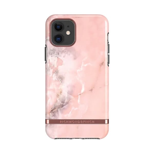 Richmond & Finch Pink Marble Floral - Rose gold details, iPhone 11
