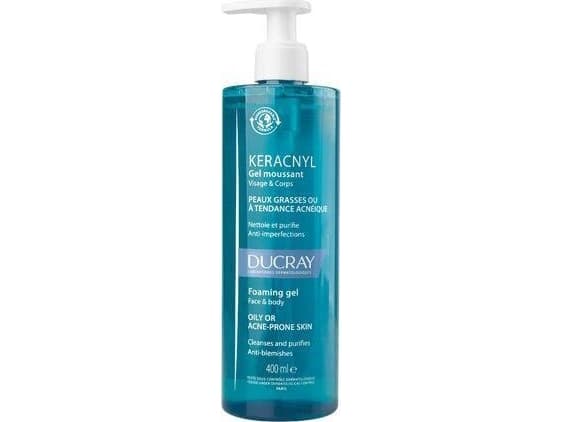 DUCRAY_Keracnyl Foaming Gel rensegel for akne-utsatt hud 400ml