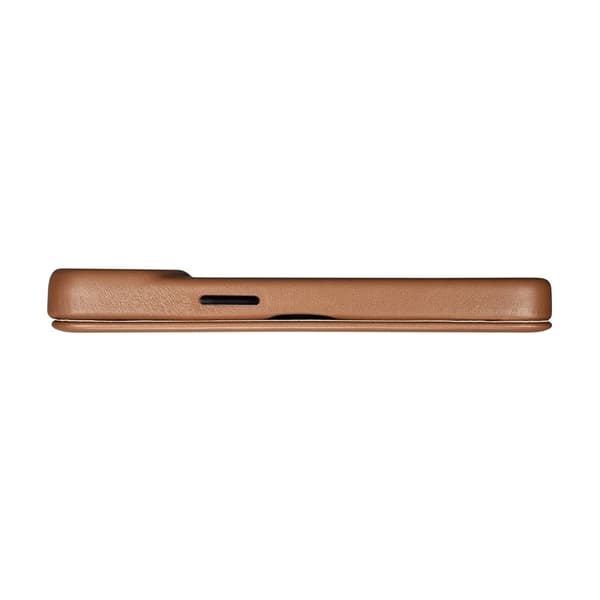 iCarer iPhone 14 Pro Plånboksfodral Magsafe CE Läder - Brun