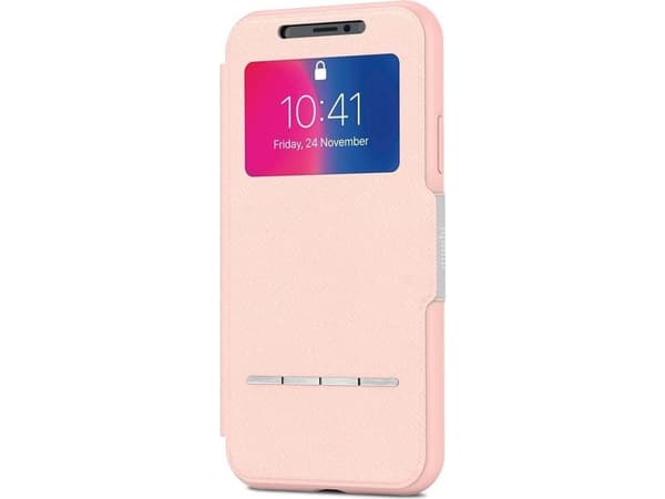 Moshi Moshi Sensecover - Iphone X Touch Flip-deksel (luna rosa)