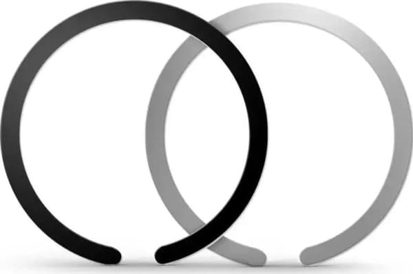 Tech-Protect TECH-PROTECT METALPLATE MAGSAFE UNIVERSAL MAGNETIC RING 2-PACK BLACK & SILVER