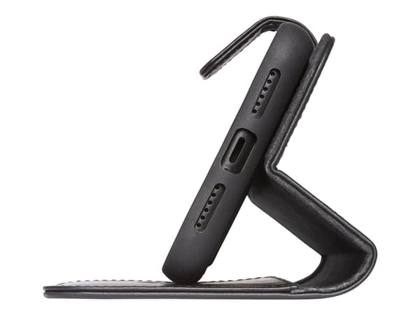 Decoded Detachable Wallet - Lommebok for mobiltelefon - helnarvet lær - svart - for Apple iPhone 11