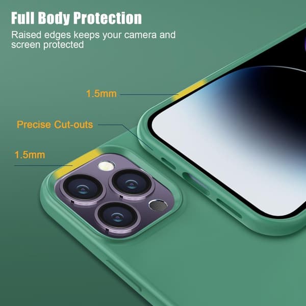 Phonet Mobilskal iPhone 14 Pro Max - Transparent - Matte Black