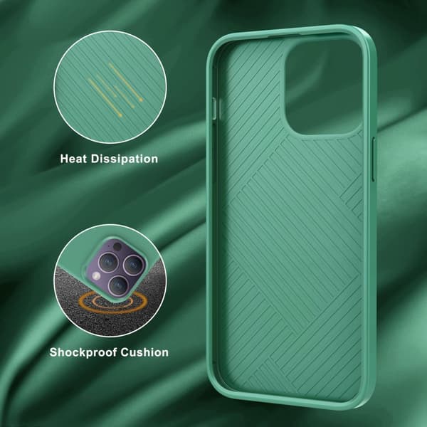 Phonet Mobilskal iPhone 14 Pro Max - Transparent - Matte Black