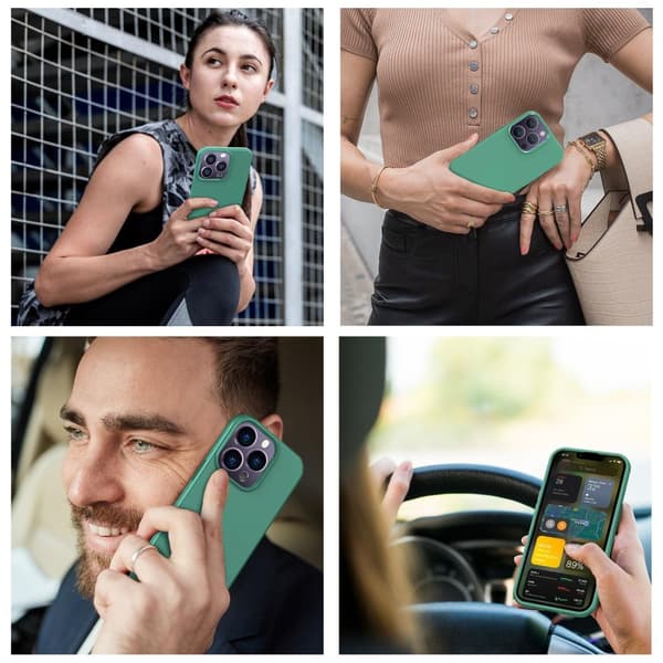 Phonet Mobilskal iPhone 14 Pro Max - Transparent - Matte Black