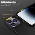 Miniatyrbild 4 av 9: Phonet Mobilskal iPhone 14 Pro Max - Transparent - Matte Black