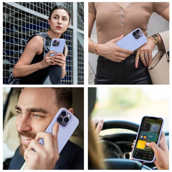Phonet Mobilskal iPhone 14 Pro Max - Transparent - Matte Black