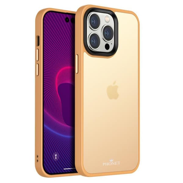 Phonet Mobilskal iPhone 14 Pro Max - Transparent - Matte Black