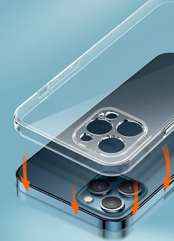 iPhone 14 - TPU Skal med Extra Kamera Skydd