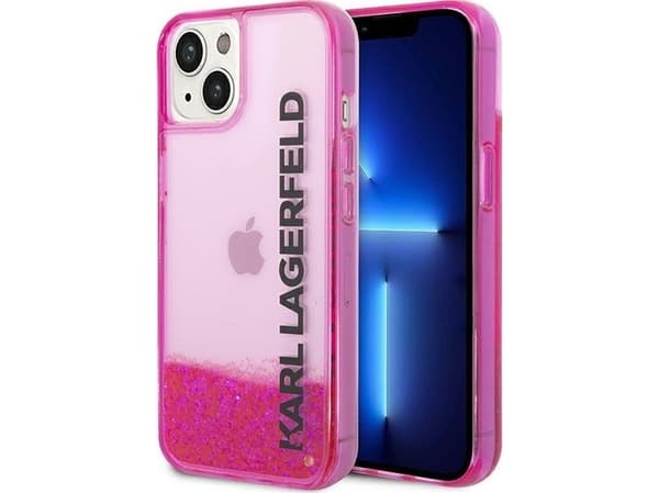 Karl Lagerfeld KLHCP14MLCKVF iPhone 14 Plus / 15 Plus 6.7" pink hardcase Liquid Glitter Elong