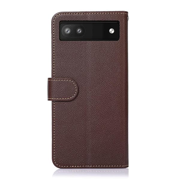 KHAZNEH Plånboksfodral till Google Pixel 6a - Brun/Blå
