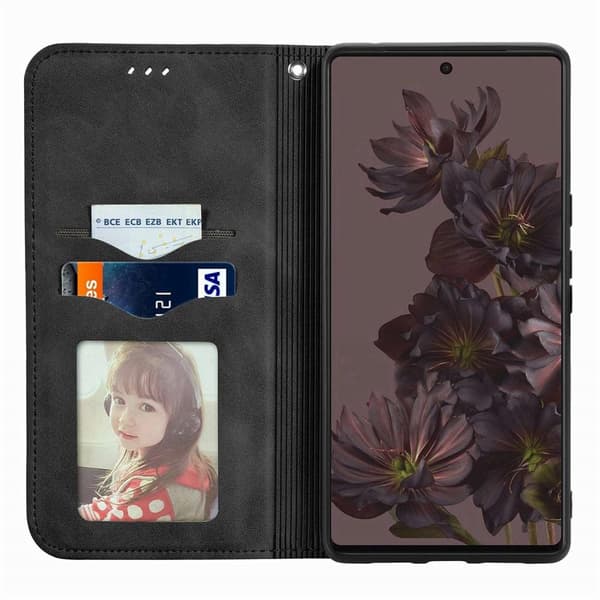 Vintage Plånboksfodral till Google Pixel 7 Pro  - Svart