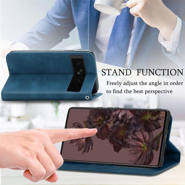 Vintage Plånboksfodral till Google Pixel 7 Pro  - Svart