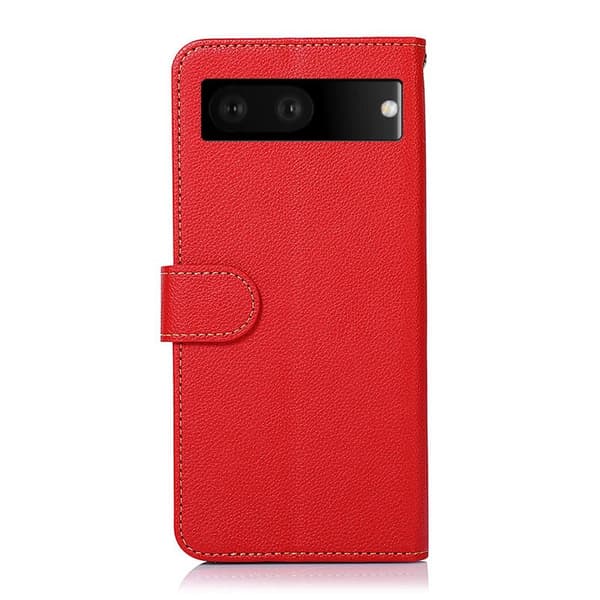 KHAZNEH Lommebok-deksel til Google Pixel 7 - Rød/Svart