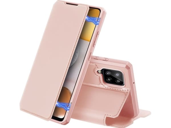Dux Ducis DUX DUX DUCIS Skin X holsteri tapauksessa flip kansi Samsung Galaxy A42 5G vaaleanpunainen