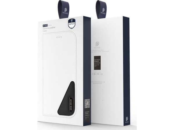 Dux Ducis Dux Ducis Hivo Lærveske Flip Deksel i ekte skinn for kort og dokumenter Samsung Galaxy S22+ (S22 Plus) Blå