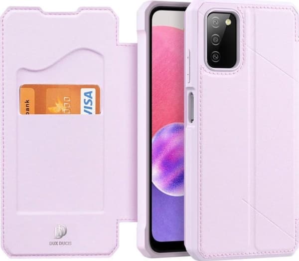 Dux Ducis DUX DUCIS Skin X hylsterdeksel med klaff for Samsung Galaxy A03s rosa