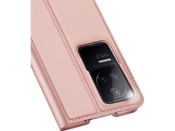 Dux Ducis Dux Ducis Skin Pro holsteri flip kansi tapauksessa Xiaomi Poco F4 5G vaaleanpunainen