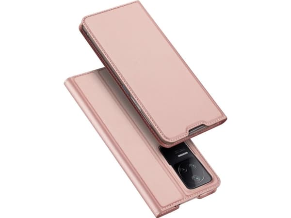 Dux Ducis Dux Ducis Skin Pro holsteri flip kansi tapauksessa Xiaomi Poco F4 5G vaaleanpunainen