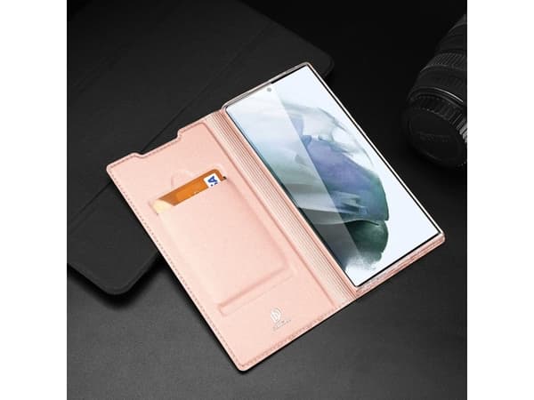 Dux Ducis Dux Ducis Skin Pro holsteri kotelo flip cover Samsung Galaxy S22 Ultra pinkki
