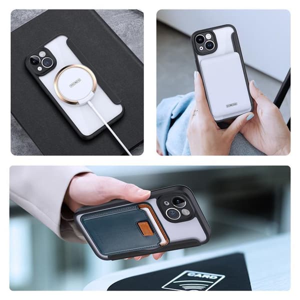 Dux Ducis iPhone 14 Plus Plånboksfodral Magsafe Skin X Pro - Svart