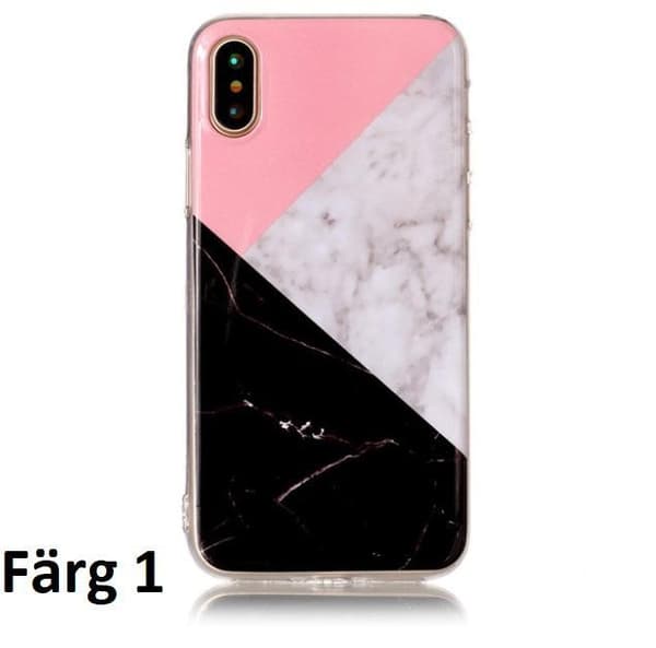 mobilskal till iPhone X och iPhone Xs /Marmorerad multifärg