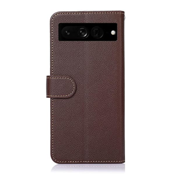 KHAZNEH Plånboksfodral till Google Pixel 7 Pro - Brun/Blå