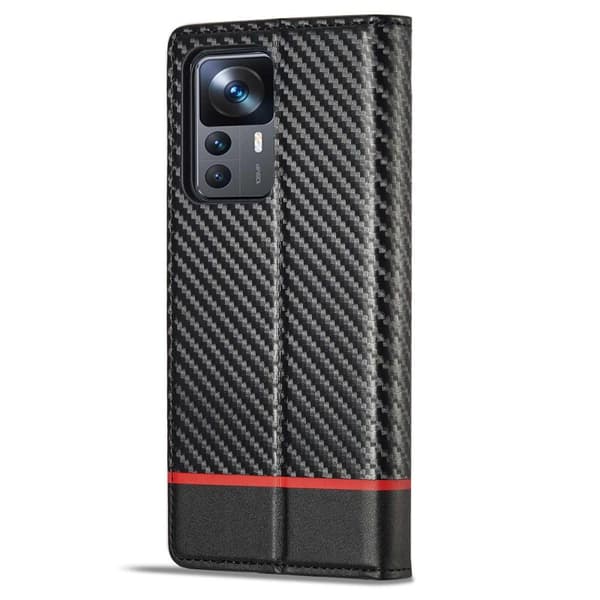 LC.IMEEKE Wallet Case till Xiaomi 12T / 12T Pro - Svart