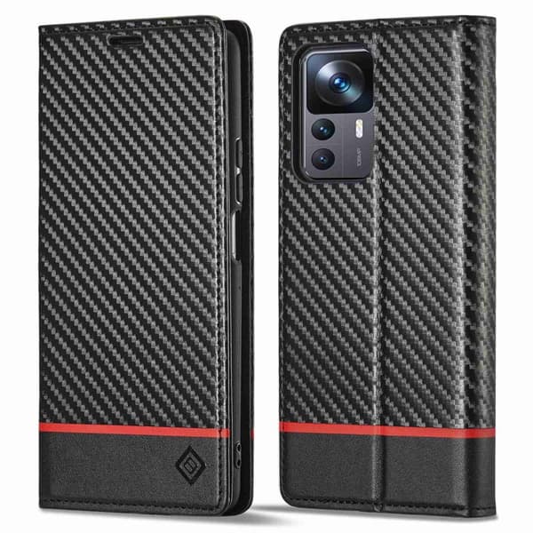 LC.IMEEKE Pung Taske til Xiaomi 12T/12T Pro - Sort
