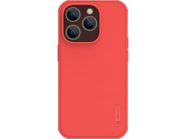 Nillkin Super Frosted Shield Pro-deksel til iPhone 14 Pro Max, bakdeksel, rødt