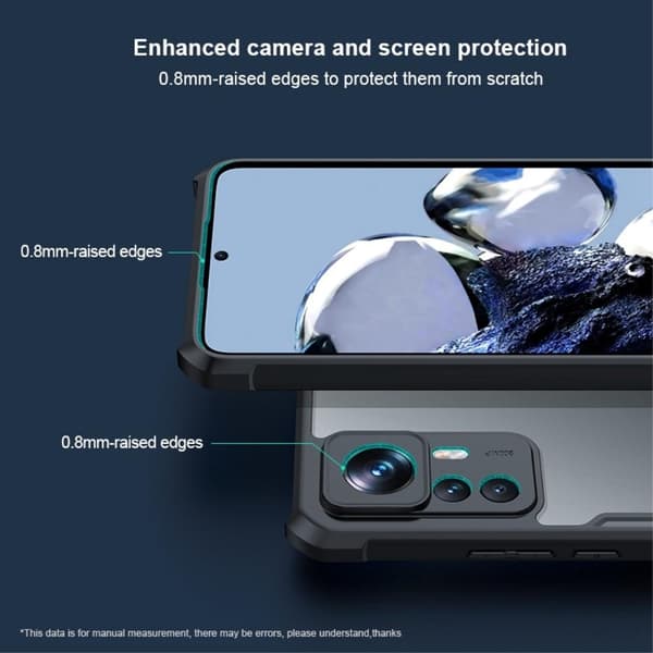 XUNDD Xiaomi 12T Pro  TPU Hybrid Skal - Svart
