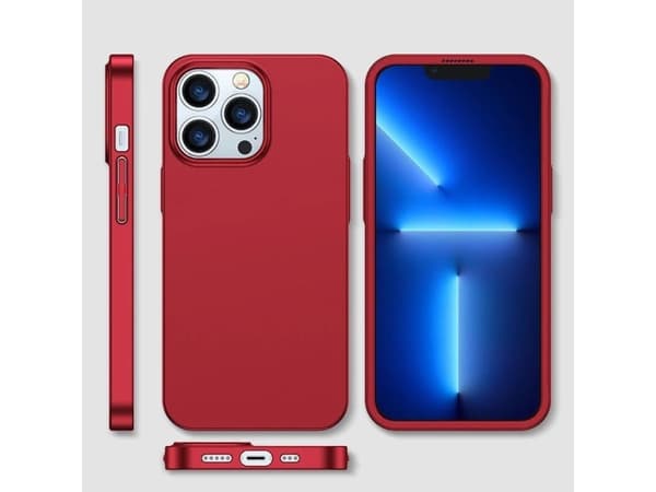 Joyroom Joyroom 360 Full Case-deksel for iPhone 13 Pro bak- og frontdeksel + rødt herdet glass (JR-BP935 rød)