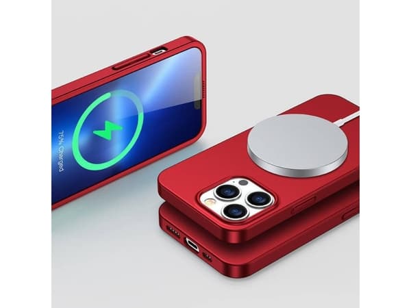 Joyroom Joyroom 360 Full Case-deksel for iPhone 13 Pro bak- og frontdeksel + rødt herdet glass (JR-BP935 rød)