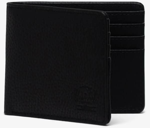 Herschel Roy Wallet, Vikfodral, Svart, Veganskt läder, Monokromatiskt, Ficka, 111,8 mm