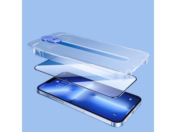 Joyroom Joyroom Knight glass for iPhone 14 Pro Max med monteringsbrakett, gjennomsiktig (JR-H12)