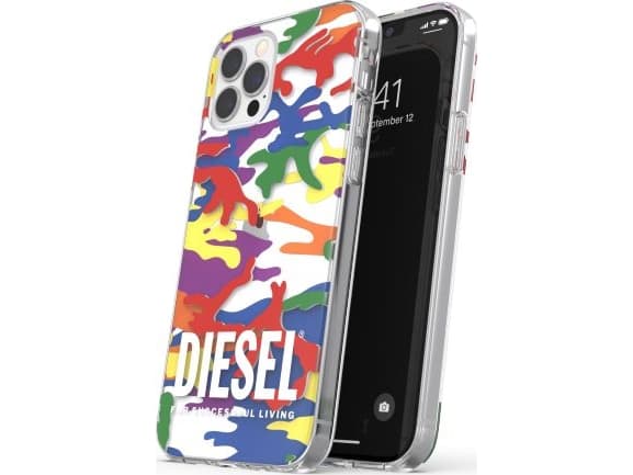 Diesel Diesel DIESEL CLEAR CASE PRIDAS CAMO AOP IPHONE 12 PRO MAX. FLERFARGE standard