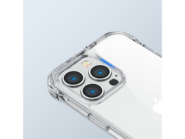 Joyroom Joyroom Defender Series Deksel til iPhone 14 Plus pansret deksel med kroker Stativ gjennomsiktig (JR-14H3)