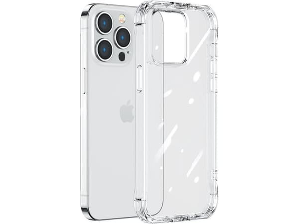 Joyroom Joyroom Defender Series Deksel til iPhone 14 Plus pansret deksel med kroker Stativ gjennomsiktig (JR-14H3)
