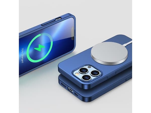 Joyroom Joyroom 360 Full Case-deksel for iPhone 13 Pro bak- og frontdeksel + herdet glass blå (JR-BP935 blå)