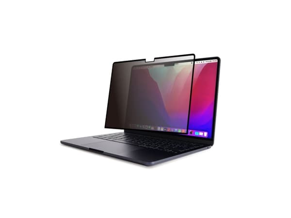 Moshi Umbra - MacBook Air 13.6 M2 skärmskyddsfilm (2022) med sekretessfilter (svart ram)