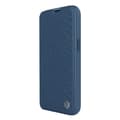 Miniatyrbild 10 av 11: Nillkin iPhone 14 Plus Plånboksfodral Qin Cloth Pro - Blå