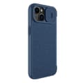 Miniatyrbild 11 av 11: Nillkin iPhone 14 Plus Plånboksfodral Qin Cloth Pro - Blå