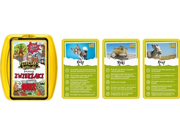 Top Trumps Kids Smarties - Eläinten kaksintaistelu tietokilpailu WM02643 WINNING MOVES (Voitto liikkuu)