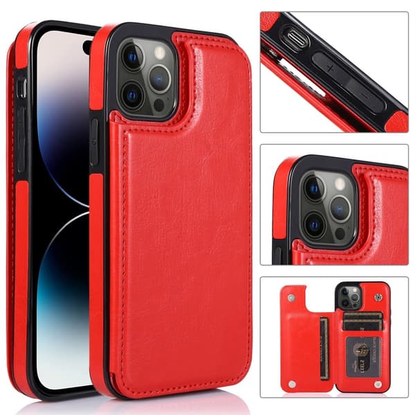 iPhone 14 Pro Max - Stilrent Skal med Korthållare