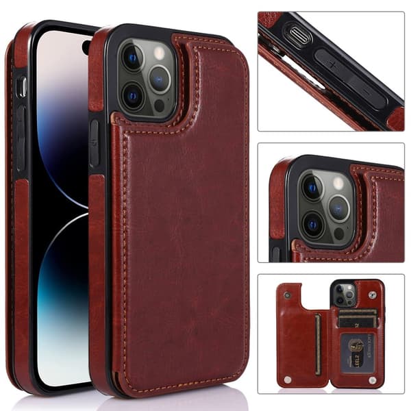 iPhone 14 Pro Max - Stilrent Skal med Korthållare