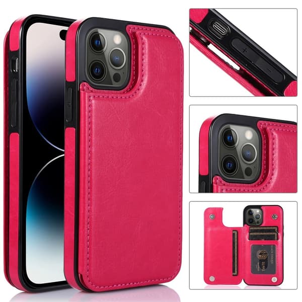 iPhone 14 Pro Max - Stilrent Skal med Korthållare