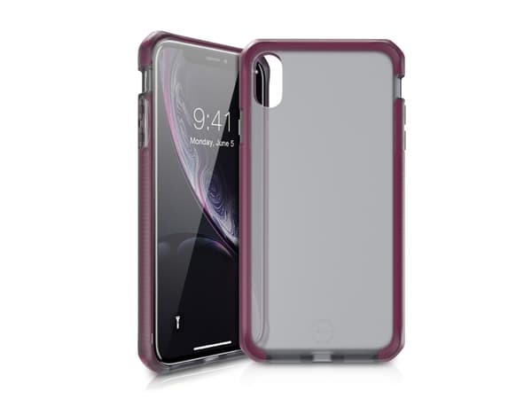 ITSKINS Supreme // Frost - Baksidedeksel for mobiltelefon - Impacthane - røyk, fuksia - 6.1" - for Apple iPhone XR