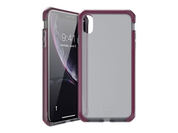 ITSKINS SUPREME FROST cover til iPhone XR®. Smoke og fushia