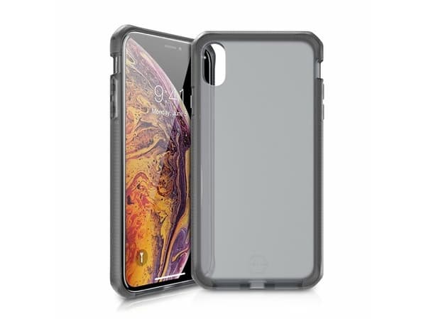 ITSKINS SupremeFrost, Suojus, Apple, iPhone Xs Max, 16,5 cm (6.5"), Musta, Läpinäkyvä