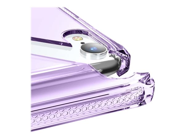 ITSKINS Spectrum Clear - Baksidedeksel for mobiltelefon - Impacthane - lyst fiolett - for Apple iPhone XR